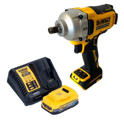Avvitatore a impatto a batteria DeWalt DCF 891 E1 18 V 1084 Nm 1/2" Brushless + 1x batteria Powerstack 1,7 Ah + caricabatteria