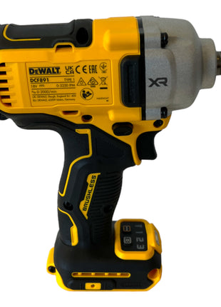 DeWalt DCF 891 E2 Akku Schlagschrauber 18 V 1084 Nm 1/2" Brushless + 2x Powerstack Akku 1,7 Ah + Ladegerät