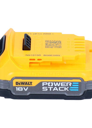 Meuleuse d'angle sur batterie DeWalt DCG 409 NT 18 V 125 mm sans balais + 1x batterie Powerstack 1,7 Ah + TSTAK - sans chargeur