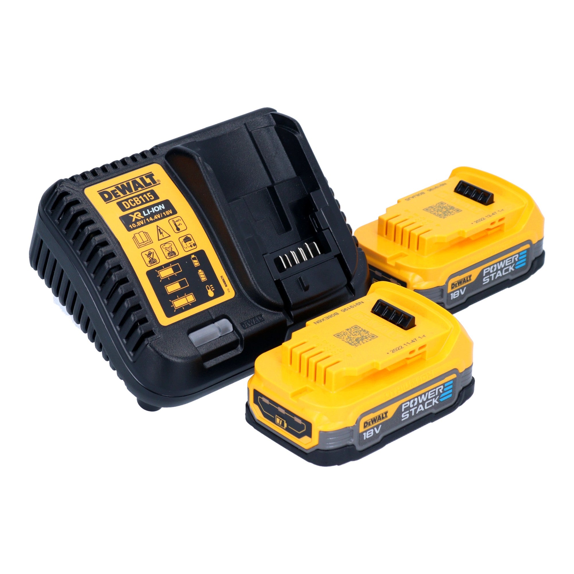 DeWalt DCG 409 E2T Akku Winkelschleifer 18 V 125 mm Brushless 2x Powerstack Akku 1 7 Ah Ladegeraet TSTAK 4 - toolbrothers