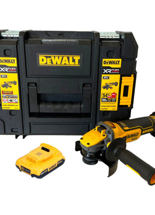 DeWalt DCG 409 NT Akku Winkelschleifer 18 V 125 mm Brushless + 1x Akku 2,0 Ah + TSTAK - ohne Ladegerät