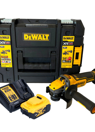 Amoladora angular a batería DeWalt DCG 409 P1T 18 V 125 mm sin escobillas + 1x batería 5,0 Ah + cargador + TSTAK