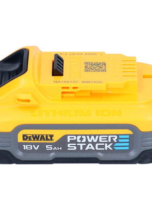 Meuleuse d'angle sur batterie DeWalt DCG 409 NT 18 V 125 mm sans balais + 1x batterie Powerstack 5,0 Ah + TSTAK - sans chargeur