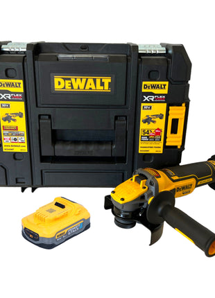 Meuleuse d'angle sur batterie DeWalt DCG 409 NT 18 V 125 mm sans balais + 1x batterie Powerstack 5,0 Ah + TSTAK - sans chargeur