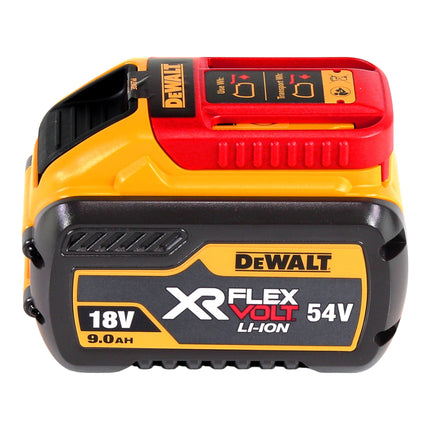 Amoladora angular sin cable DeWalt DCG 460 N 54 V 230 mm + 1x batería 9,0 Ah - sin cargador