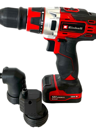 Einhell TE-CD 12/1 3X-Li +39 Akku Bohrschrauber 12 V 30 Nm ( 4513597 ) + 1x Akku 2,0 Ah + Ladegerät + E-Box