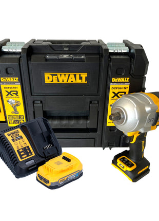 DeWalt DCF 961 E1T Akku Schlagschrauber 18 V 1632 Nm 1/2" Brushless + 1x Powerstack Akku 1,7 Ah + Ladegerät + TSTAK