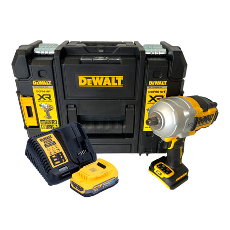 DeWalt DCF 961 E1T Akku Schlagschrauber 18 V 1632 Nm 1/2" Brushless + 1x Powerstack Akku 1,7 Ah + Ladegerät + TSTAK