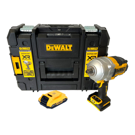 Akumulatorowy klucz udarowy DeWalt DCF 961 NT 18 V 1632 Nm 1/2" bezszczotkowy + 1x akumulator 2,0 Ah + TSTAK - bez ładowarki