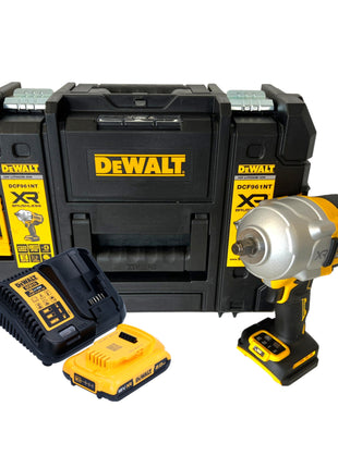 DeWalt DCF 961 D1T Akku Schlagschrauber 18 V 1632 Nm 1/2" Brushless + 1x Akku 2,0 Ah + Ladegerät + TSTAK