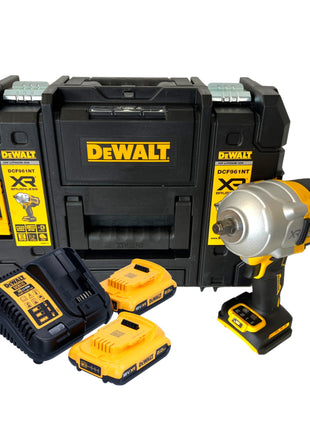 DeWalt DCF 961 D2T Akku Schlagschrauber 18 V 1632 Nm 1/2" Brushless + 2x Akku 2,0 Ah + Ladegerät + TSTAK