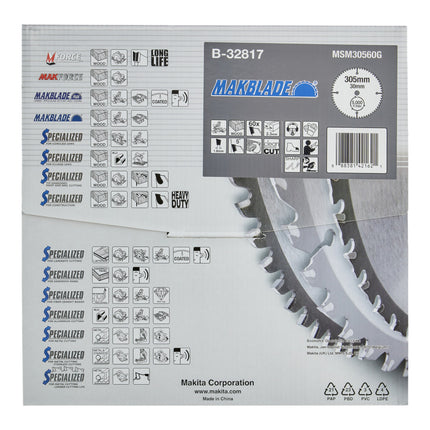 Makita MAKBLADE circular saw blade 305 x 30 x 2.3 mm 60 teeth ( B-32817 ) for wood