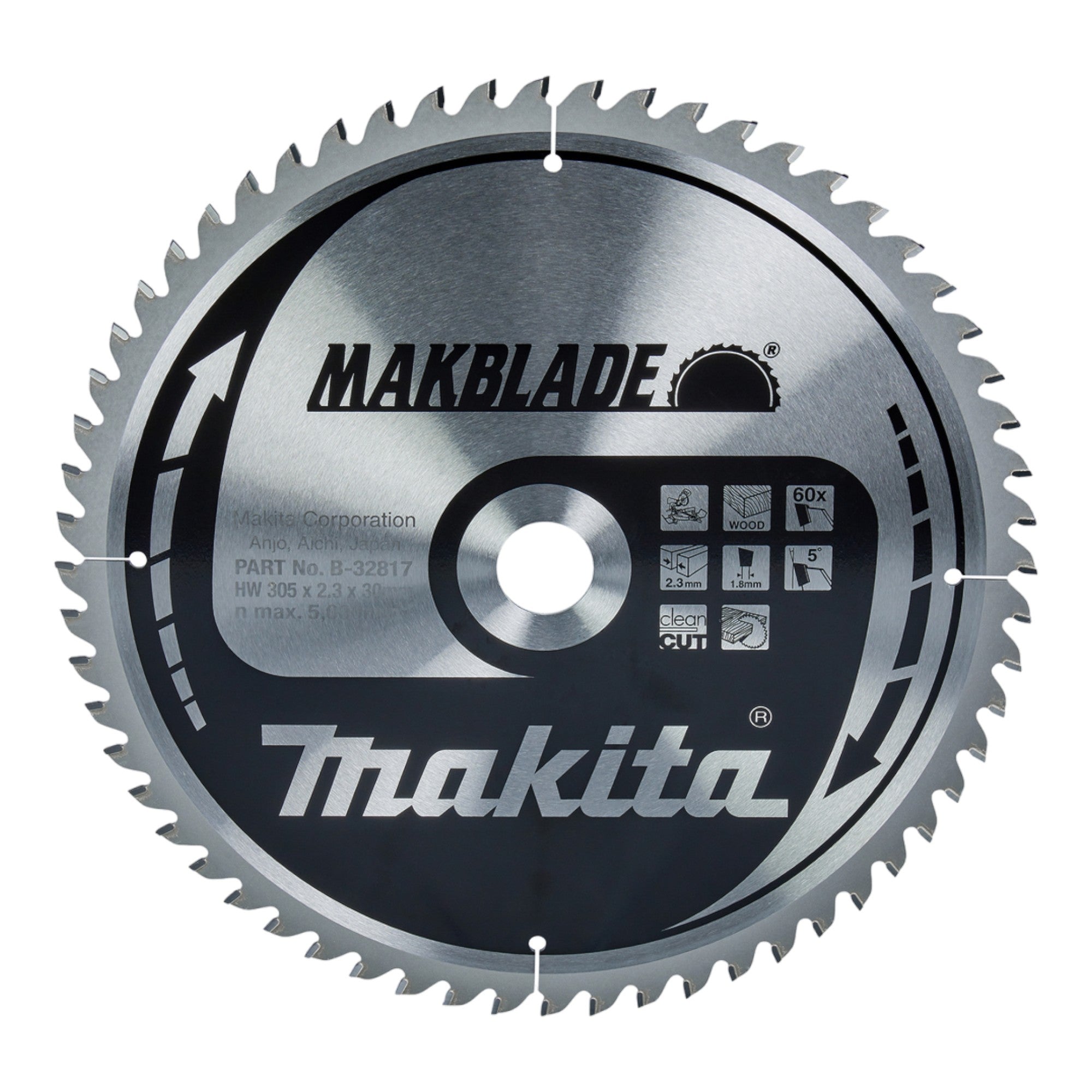 Makita MAKBLADE Kreissaegeblatt 305 x 30 x 2 3 mm 60 Zaehne B 32817 fuer Holz 0 - toolbrothers