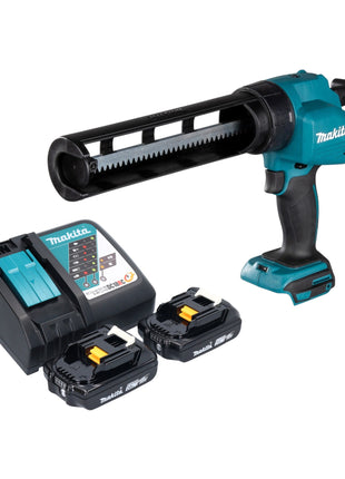 Pistola de cartuchos a batería Makita DCG 180 RA 18 V + 2x baterías 2,0 Ah + cargador