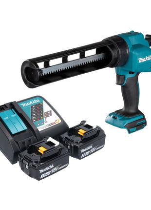 Makita DCG 180 RF Akku Kartuschenpistole 18 V + 2x Akku 3,0 Ah + Ladegerät