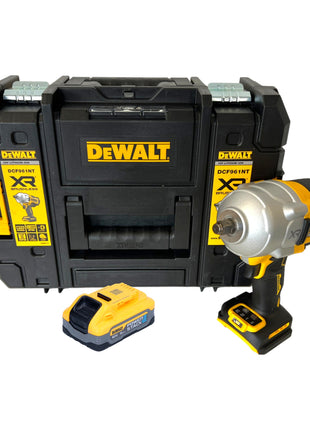 DeWalt DCF 961 NT Akku Schlagschrauber 18 V 1632 Nm 1/2" Brushless + 1x Powerstack Akku 5,0 Ah + TSTAK - ohne Ladegerät