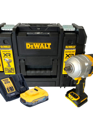 DeWalt DCF 961 H1T Akku Schlagschrauber 18 V 1632 Nm 1/2" Brushless + 1x Powerstack Akku 5,0 Ah + Ladegerät + TSTAK