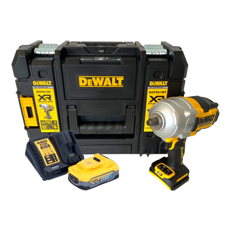 DeWalt DCF 961 H1T Clé à choc sans fil 18 V 1632 Nm 1/2" Brushless + 1x batterie Powerstack 5,0 Ah + chargeur + TSTAK