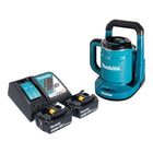 Makita DKT 360 RF2 Akku Wasserkocher 36 V ( 2x 18 V ) 0,8 L  + 2x Akku 3,0 Ah + Ladegerät