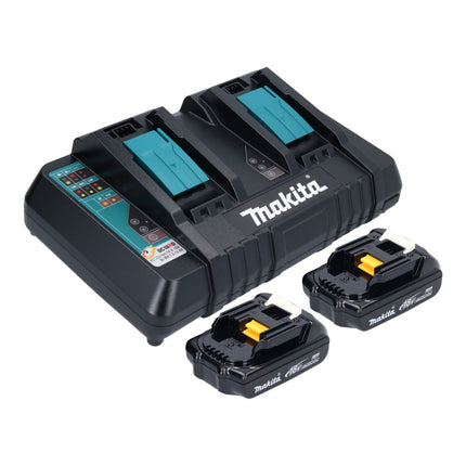 Makita DKT 360 PY2 hervidor sin cable 36 V ( 2x 18 V ) 0,8 L + 2x batería recargable 1,5 Ah + cargador doble