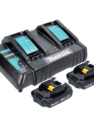 Hervidor de batería Makita DKT 360 CY2 36 V (2x 18 V) 0,8 L + 2x batería 1,5 Ah + cargador doble