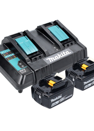 Makita DKT 360 CG2 Akku Wasserkocher 36 V ( 2x 18 V ) 0,8 L  + 2x Akku 6,0 Ah + Doppelladegerät