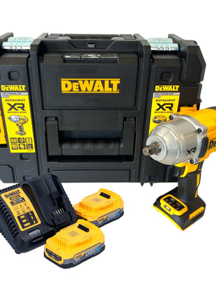 DeWalt DCF 900 E2T Akku Schlagschrauber 18 V 1396 Nm 1/2" + 2x Powerstack Akku 1,7 Ah + Ladegerät + TSTAK