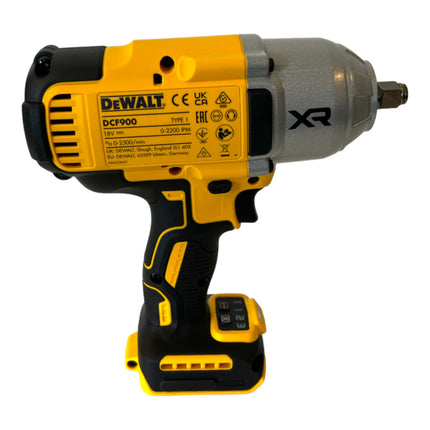 Llave de impacto inalámbrica DeWalt DCF 900 D2T 18 V 1396 Nm 1/2" + 2x baterías 2,0 Ah + cargador + TSTAK