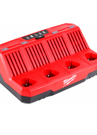 Milwaukee M12 C4 Akku Ladegerät 4-fach - für 12 V Akkus der M12-Serie - Toolbrothers