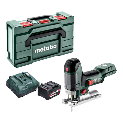 Metabo ST 18 LT 130 BL sierra de calar sin cable 18 V 130 mm sin escobillas + 1x batería 4,0 Ah + cargador + metabox
