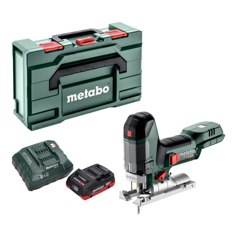 Metabo ST 18 LT 130 BL Scie sauteuse sans fil 18 V 130 mm Brushless + 1x batterie LiHD 4,0 Ah + chargeur + Metabox