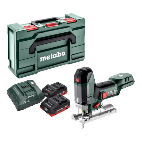 Metabo ST 18 LT 130 BL Akku Stichsäge 18 V 130 mm Brushless + 2x LiHD Akku 4,0 Ah + Ladegerät + Metabox