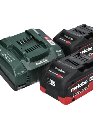 Sierra de calar a batería Metabo ST 18 LT 130 BL 18 V 130 mm sin escobillas + 2x batería LiHD 5,5 Ah + cargador + Metabox