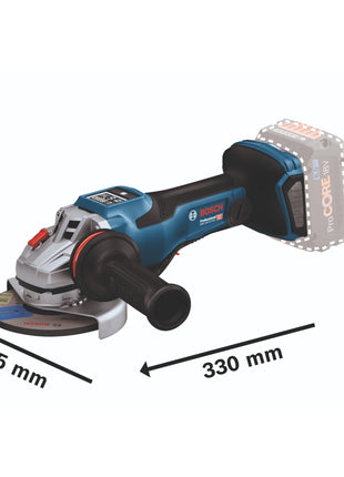 Bosch GWS 18V-15 PSC Professional Akku Winkelschleifer 18 V 125 mm BITURBO Brushless + 1x Akku 5,0 Ah + Ladegerät + L-Boxx