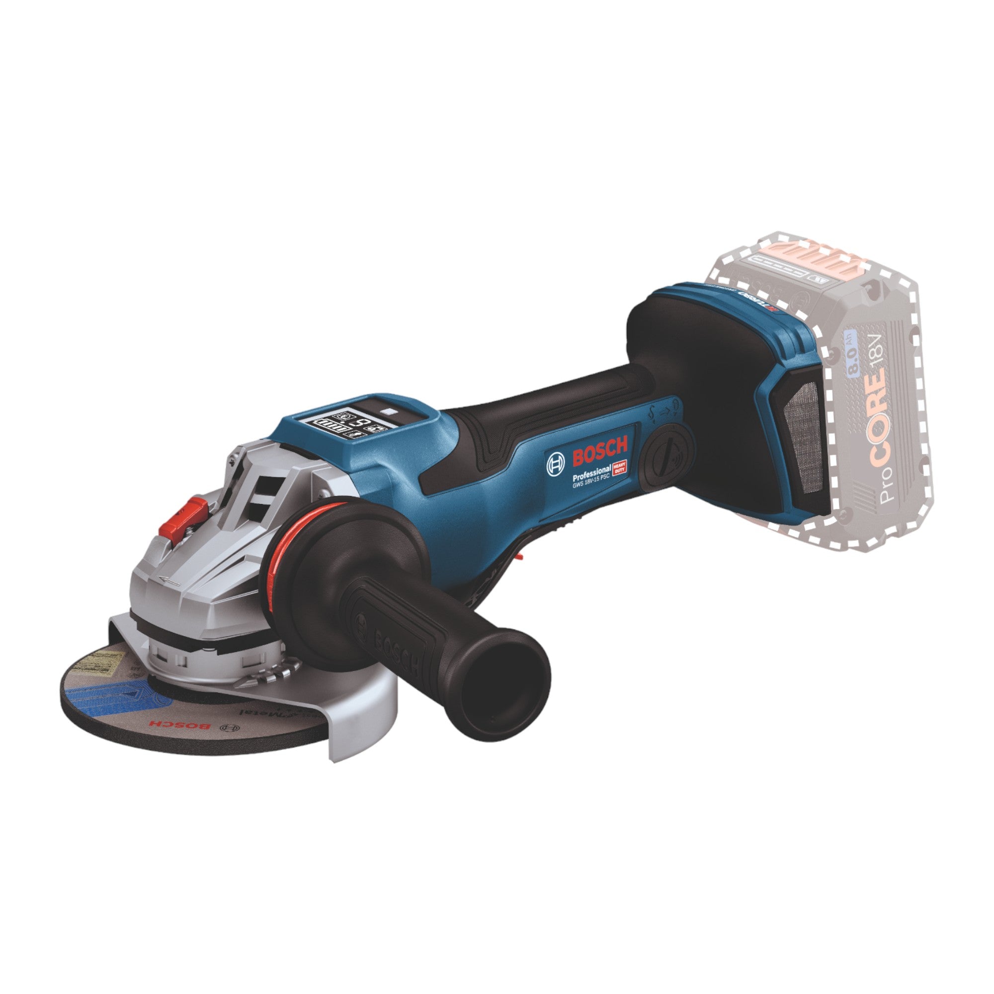 Bosch GWS 18V 15 PSC Professional Akku Winkelschleifer 18 V 125 mm BITURBO Brushless 1x ProCORE Akku 4 0 Ah Ladegeraet L Boxx 1 - toolbrothers