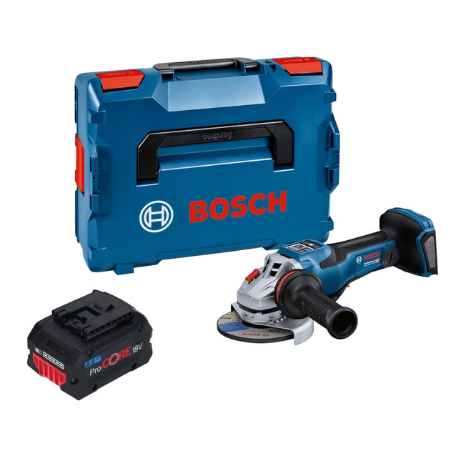 Bosch GWS 18V-15 PSC Amoladora angular profesional sin cable 18 V 125 mm BITURBO Brushless + 1x acumulador ProCORE 8,0 Ah + L-Boxx - sin cargador