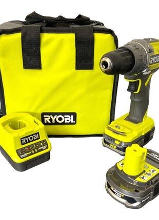 Taladro atornillador inalámbrico Ryobi R18DD3-215S 18 V 50 Nm (5133003774) + 2x baterías 1,5 Ah + cargador + bolsa