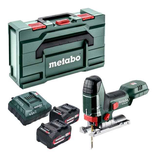 Metabo ST 18 L 90 cordless jigsaw 18 V 90 mm + 2x battery 4.0 Ah + charger + metabox