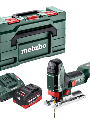 Sierra de calar a batería Metabo ST 18 L 90 18 V 90 mm + 1x batería LiHD 5,5 Ah + cargador + Metabox