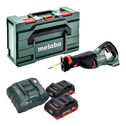 Sierra de sable sin cable Metabo SSEP 18 LT 18 V 32 mm + 2x batería LiHD 4,0 Ah + cargador + metabox