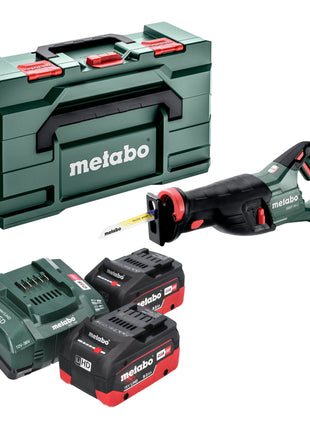 Sierra sable de batería Metabo SSEP 18 LT 18 V 32 mm + 2x batería LiHD 8,0 Ah + cargador + Metabox