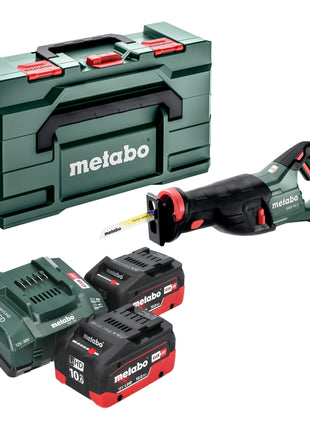 Akumulatorowa pilarka szablasta Metabo SSEP 18 LT 18 V 32 mm + 2x akumulator LiHD 10,0 Ah + ładowarka + metabox