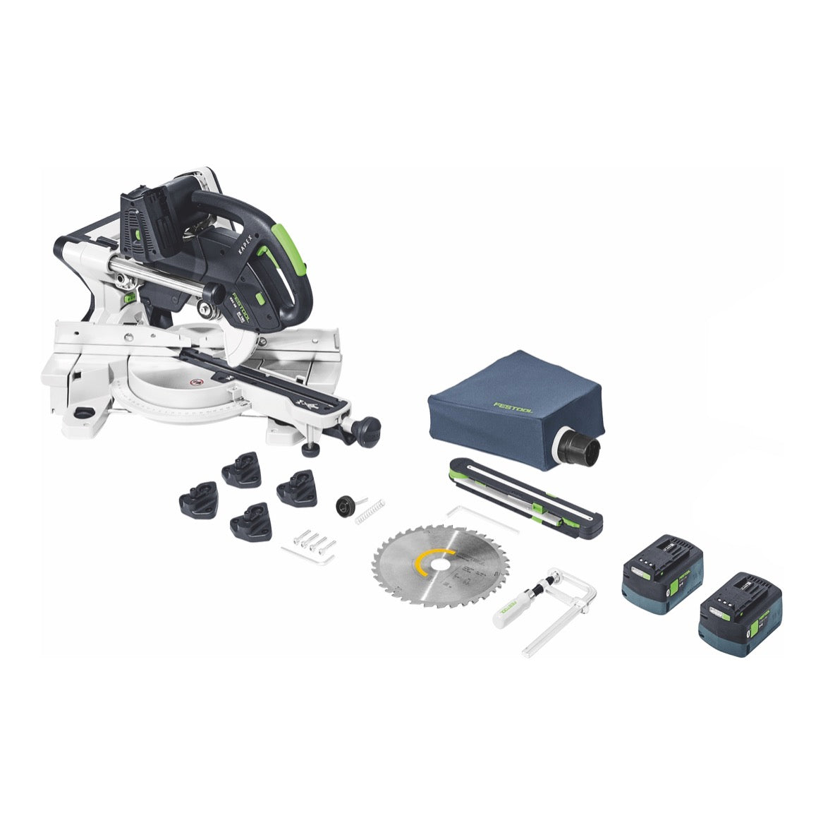Festool KSC 60 EB Basic KAPEX Akku Kapp Zugsaege 18 V 36 V 216 mm Brushless 2x Akku 5 0 Ah ohne Ladegeraet 1 - toolbrothers