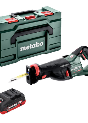 Metabo SSEP 18 LT BL Akku Säbelsäge 18 V 32 mm Brushless + 1x LiHD Akku 4,0 Ah + Metabox - ohne Ladegerät