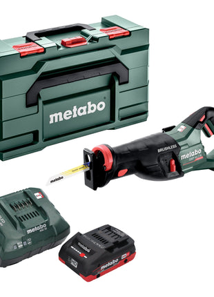 Metabo SSEP 18 LT BL Akku Säbelsäge 18 V 32 mm Brushless + 1x LiHD Akku 4,0 Ah + Ladegerät + Metabox