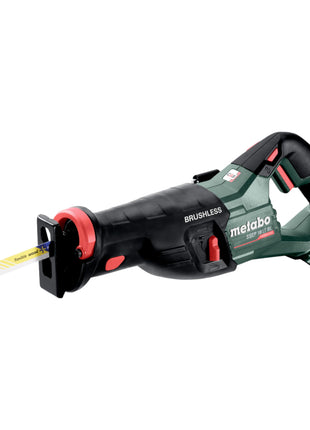 Sierra sable de batería Metabo SSEP 18 LT BL 18 V 32 mm sin escobillas + 1x batería LiHD 5,5 Ah + Metabox - sin cargador