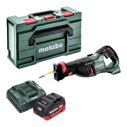Metabo SSEP 18 LT BL sierra de sable sin cable 18 V 32 mm sin escobillas + 1x batería LiHD 5,5 Ah + cargador + metabox