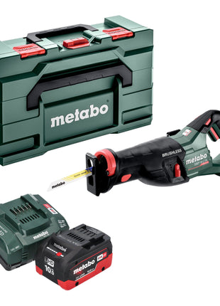 Metabo SSEP 18 LT BL Akku Säbelsäge 18 V 32 mm Brushless + 1x LiHD Akku 10,0 Ah + Ladegerät + Metabox