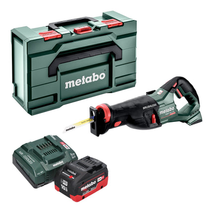 Metabo SSEP 18 LT BL sierra de sable sin cable 18 V 32 mm sin escobillas + 1x batería LiHD 10,0 Ah + cargador + metabox