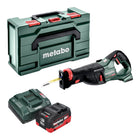 Metabo SSEP 18 LT BL Akku Säbelsäge 18 V 32 mm Brushless + 1x LiHD Akku 10,0 Ah + Ladegerät + Metabox